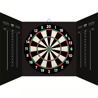 Skrinka s terčom Bull's Magnetic Paper Dartboard Cabinet Set