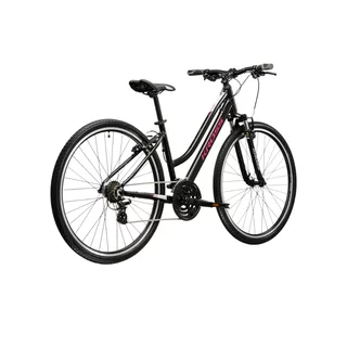 Dámsky crossový bicykel Kross Evado 2.0 28" Gen 007 - čierna / ružová / lesk