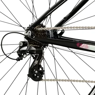 Dámsky crossový bicykel Kross Evado 2.0 28" Gen 007 - čierna / ružová / lesk