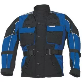 Detská moto bunda ROLEFF Kids - modro-čierna - modro-čierna