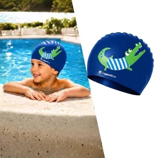 Detská plavecká čiapka inSPORTline Swimino - krokodíl