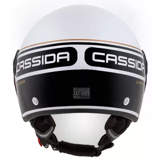 Moto prilba Cassida Handy Plus Linear biela perleť/čierna/zlatá - 2.akosť