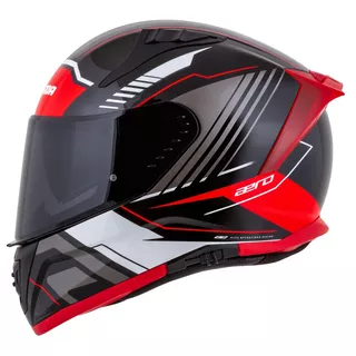 Moto prilba Cassida Aero Drome čierna perleť/červená/biela/šedá