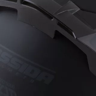 Moto prilba Cassida Aero Solid čierna matná/šedá