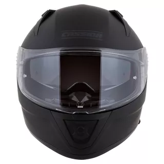 Moto prilba Cassida Aero Solid čierna matná/šedá