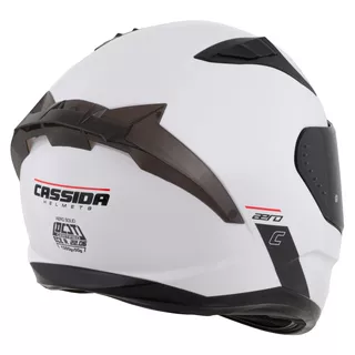 Moto prilba Cassida Aero Solid biela/čierna