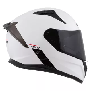 Moto prilba Cassida Aero Solid biela/čierna