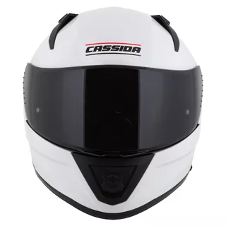 Moto prilba Cassida Aero Solid biela/čierna