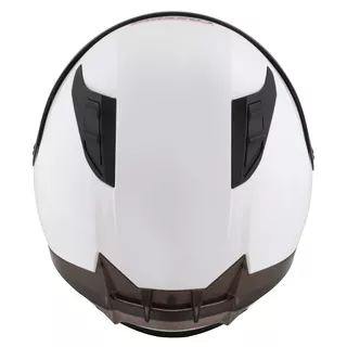 Moto prilba Cassida Aero Solid biela/čierna