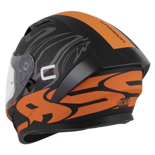 Moto prilba Cassida Orbit Multivers čierna matná/oranžová/šedá/biela