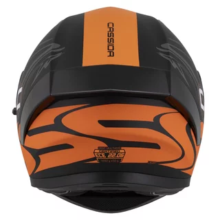 Moto prilba Cassida Orbit Multivers čierna matná/oranžová/šedá/biela