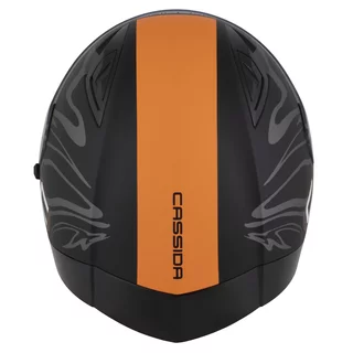 Moto prilba Cassida Orbit Multivers čierna matná/oranžová/šedá/biela