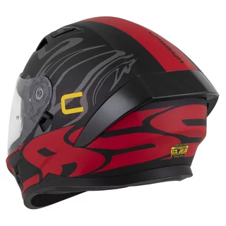 Moto prilba Cassida Orbit Multivers čierna matná/červená/šedá/žltá