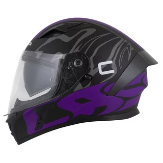 Moto prilba Cassida Orbit Multivers čierna matná/fialová/šedá/biela