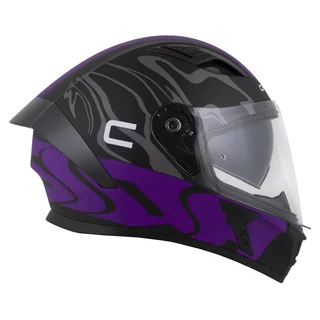 Moto prilba Cassida Orbit Multivers čierna matná/fialová/šedá/biela
