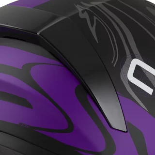 Moto prilba Cassida Orbit Multivers čierna matná/fialová/šedá/biela