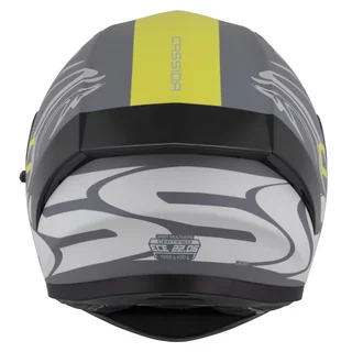 Moto prilba Cassida Orbit Multivers šedá matná/svetlo šedá/žltá fluo/čierna