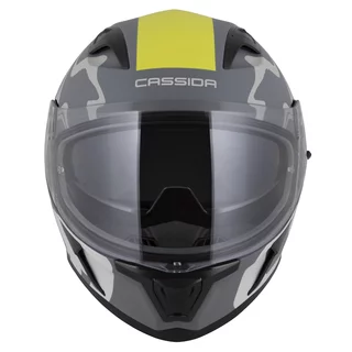 Moto prilba Cassida Orbit Multivers šedá matná/svetlo šedá/žltá fluo/čierna