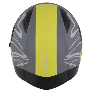 Moto prilba Cassida Orbit Multivers šedá matná/svetlo šedá/žltá fluo/čierna