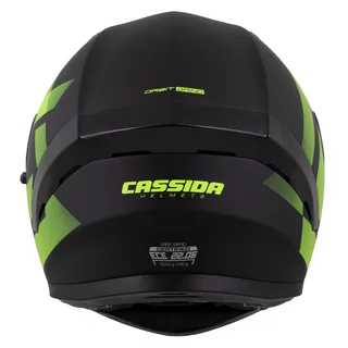 Moto prilba Cassida Orbit Grind čierna matná/žltá fluo
