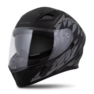 Moto prilba Cassida Orbit StriX čierna matná/šedá