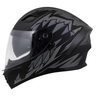 Moto prilba Cassida Orbit StriX čierna matná/šedá
