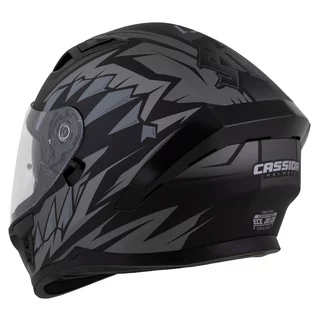 Moto prilba Cassida Orbit StriX čierna matná/šedá