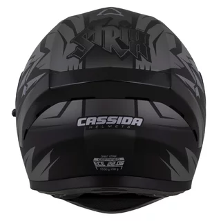 Moto prilba Cassida Orbit StriX čierna matná/šedá