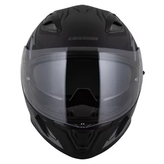 Moto prilba Cassida Orbit StriX čierna matná/šedá