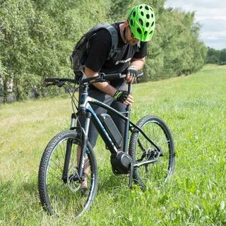 Cyklo rukavice W-TEC Bravoj - modro-čierna