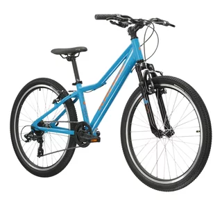 Juniorský bicykel Kross Hexagon JR 1.0 24" Gen 006 - námornícka modrá / žltá / lesk
