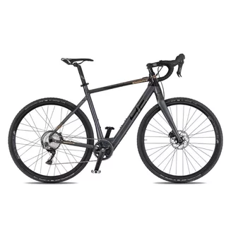 Gravel elektrobicykel 4EVER ENGRAVE PRO 28" - titan/metal gold