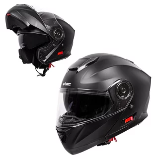 Výklopná moto prilba W-TEC Cullo - čierna matná