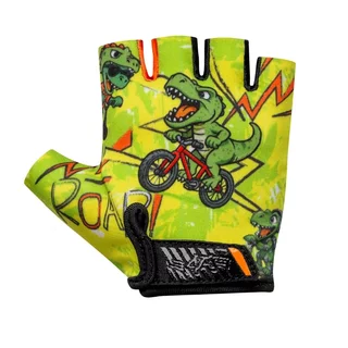 Detské cyklo rukavice Etape Tiny - zelená (dino)