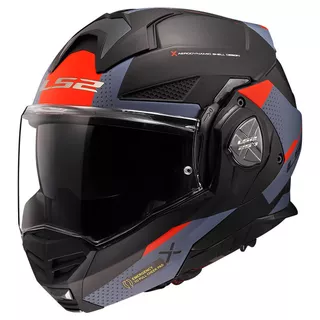 Preklopná moto prilba LS2 FF901 Advant X Oblivion Matt Black Blue P/J
