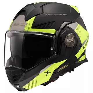 Preklopná moto prilba LS2 FF901 Advant X Oblivion Matt Black H-V P/J