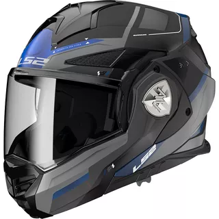 Preklápacia moto prilba LS2 FF901 Advant X Spectrum Black Titanium Blue P/J