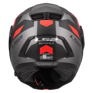 Výklopná moto prilba LS2 FF902 Scope II Duria Black Red