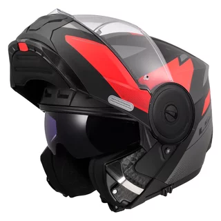 Výklopná moto prilba LS2 FF902 Scope II Duria Black Red