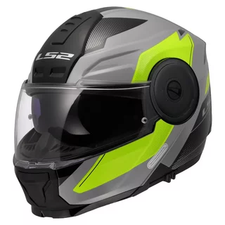 Výklopná moto prilba LS2 FF902 Scope II Duria Grey H-V Yellow