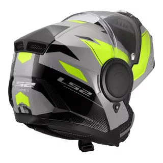 Výklopná moto prilba LS2 FF902 Scope II Duria Grey H-V Yellow
