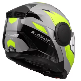 Výklopná moto prilba LS2 FF902 Scope II Duria Grey H-V Yellow