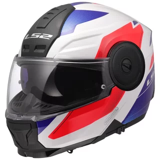 Výklopná moto prilba LS2 FF902 Scope II Duria White Blue Red