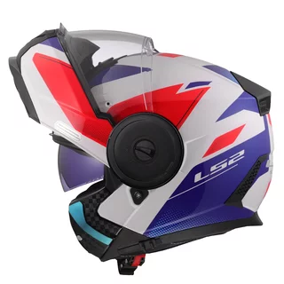 Výklopná moto prilba LS2 FF902 Scope II Duria White Blue Red