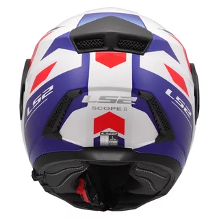 Výklopná moto prilba LS2 FF902 Scope II Duria White Blue Red