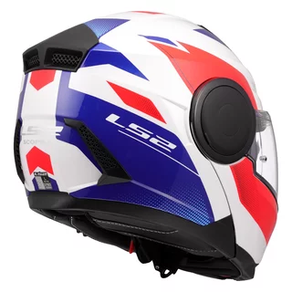 Výklopná moto prilba LS2 FF902 Scope II Duria White Blue Red