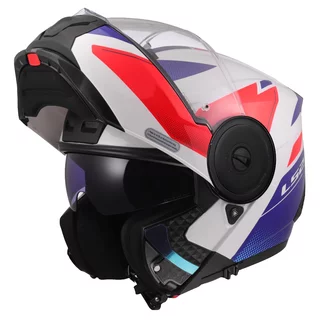 Výklopná moto prilba LS2 FF902 Scope II Duria White Blue Red