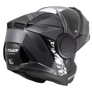 Výklopná moto prilba LS2 FF902 Scope II Oxyd Black Titanium