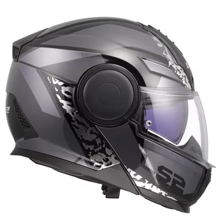 Výklopná moto prilba LS2 FF902 Scope II Oxyd Black Titanium
