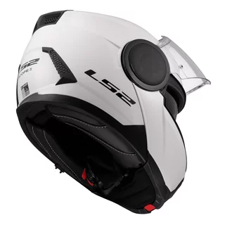 Výklopná moto prilba LS2 FF902 Scope II Solid Gloss White